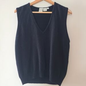 Black V-Neck Sweater Vest